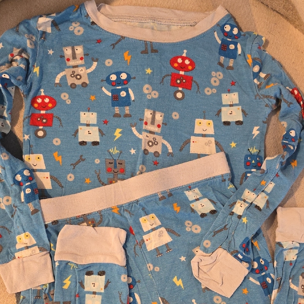 Little Sleepies Robots Bamboo Pajama Set